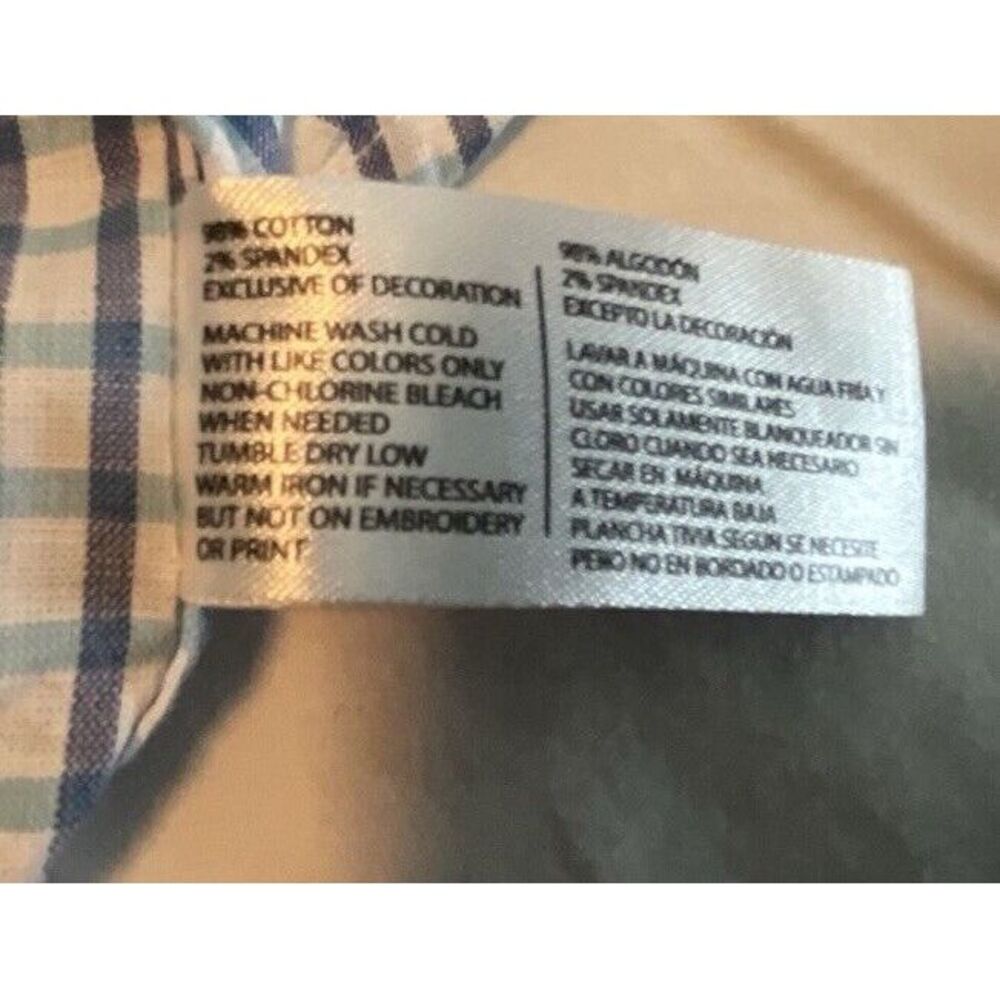 US POLO ASSN Blue Plaid Button Down Shirt - Men's Size 3X‎ - Picture 6 of 7
